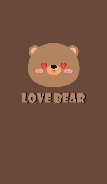 [LINE着せ替え] Simple Lover Bear Theme (jp)の画像1