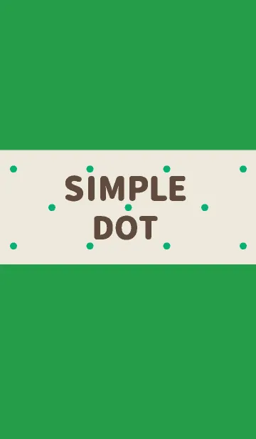 [LINE着せ替え] SIMPLE DOT【GREEN】の画像1