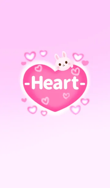 [LINE着せ替え] -Heart- 桃色の心の画像1