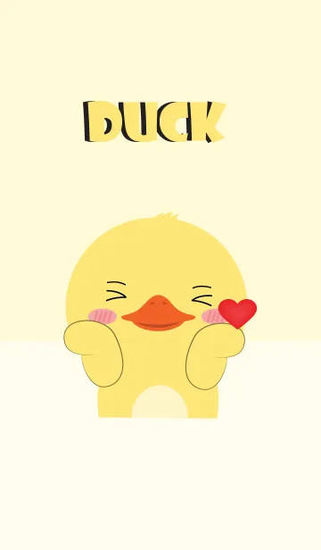 Love Love Cute Duck Theme (jp)の着せ替えメイン画像