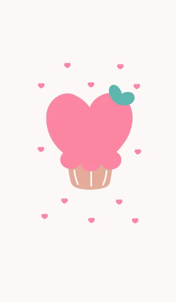 [LINE着せ替え] lovely heart cake 7の画像1