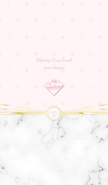 [LINE着せ替え] Shining Pure Jewel rose drageeの画像1