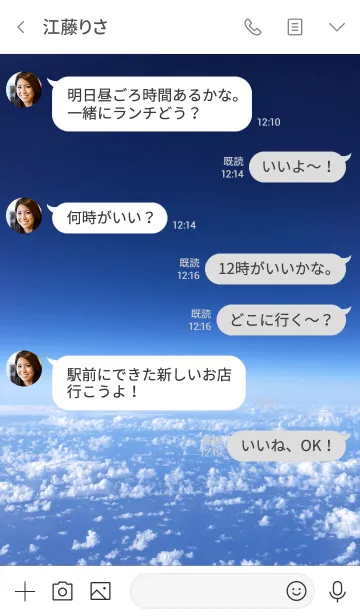 [LINE着せ替え] Air travel 2.の画像4