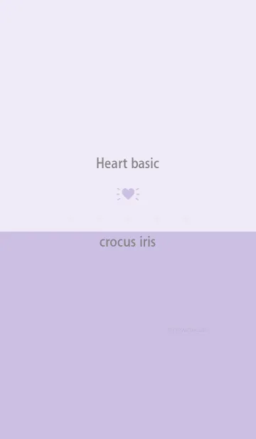 [LINE着せ替え] Heart basic クロッカス アイリスの画像1