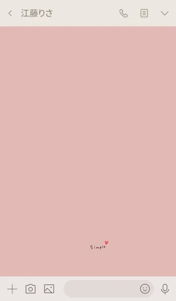 [LINE着せ替え] 大人かわいいピンクベージュシンプル。の画像3