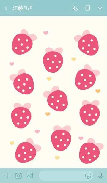 [LINE着せ替え] Sweet strawberry 14 ^^の画像3