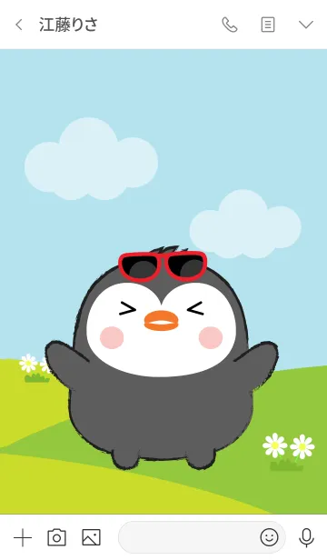 [LINE着せ替え] Pretty Fat Penguin Theme (jp)の画像3