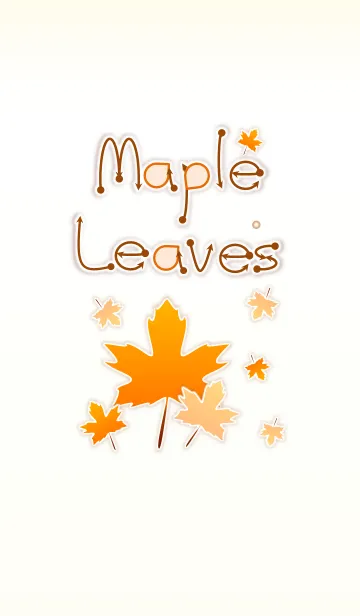 [LINE着せ替え] Maple Leaves 2！ (Beige Ver.2)の画像1