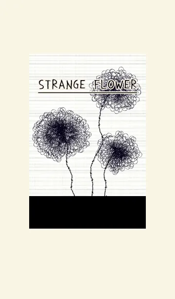 [LINE着せ替え] Strange Flower Blackの画像1