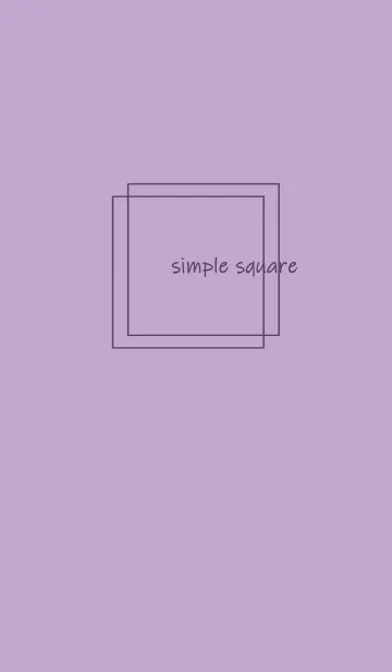 [LINE着せ替え] simple square =purple=**の画像1