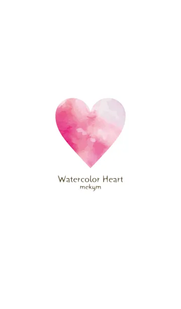 [LINE着せ替え] Watercolor Heart. 8 -MEKYM-の画像1