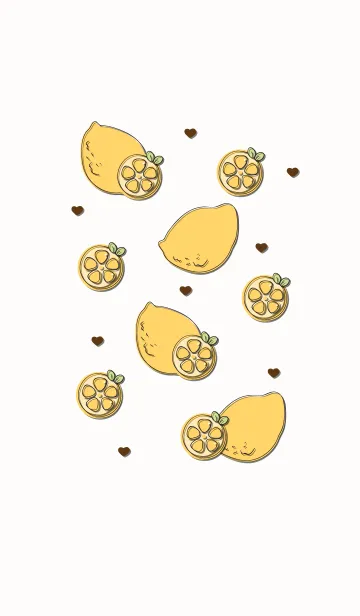 [LINE着せ替え] Cute lemon theme 9の画像1