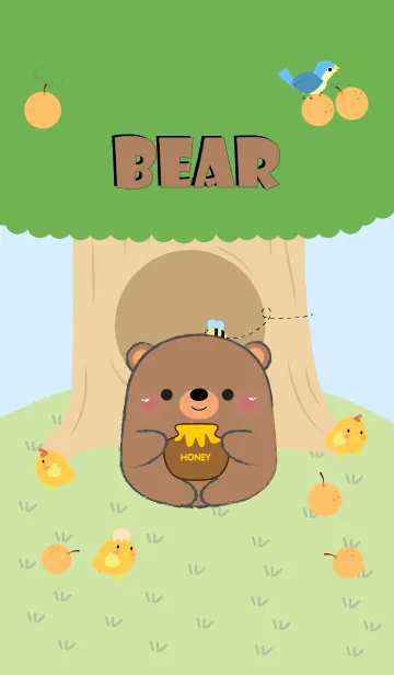 Bear With Tree Theme (jp)の着せ替えメイン画像