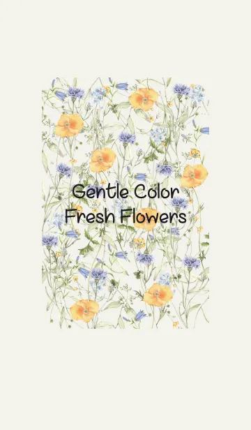 [LINE着せ替え] gentle color fresh flowers 2の画像1