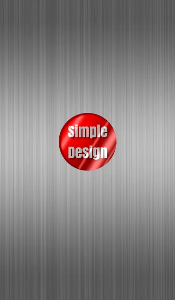 [LINE着せ替え] Steel Simple Design Red ver.の画像1