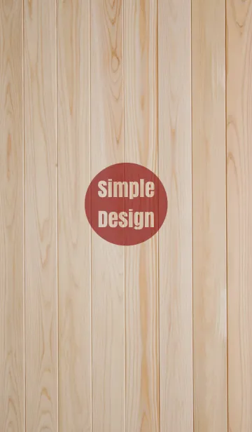 [LINE着せ替え] Wood Simple Design Red ver.の画像1