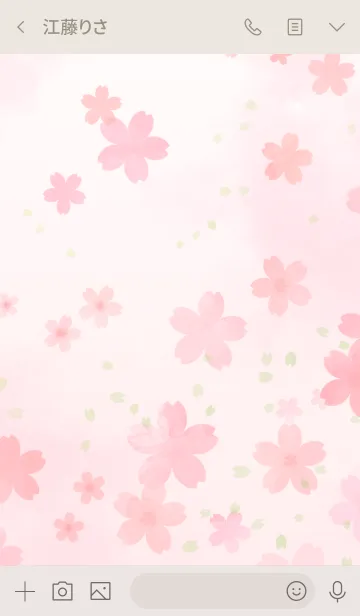 [LINE着せ替え] 舞う桜の画像3