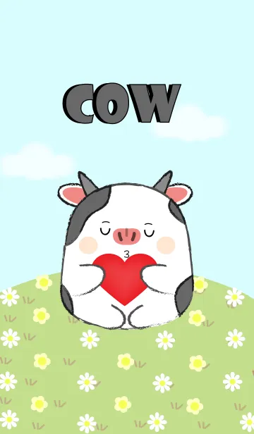 [LINE着せ替え] I Love Cute Fat Cow (jp)の画像1