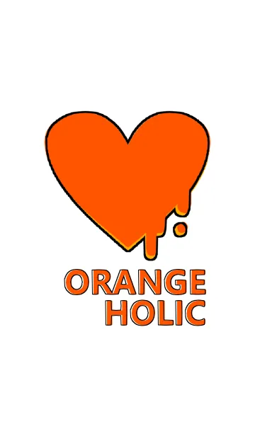 [LINE着せ替え] HOLIC HEART(ORANGE)の画像1