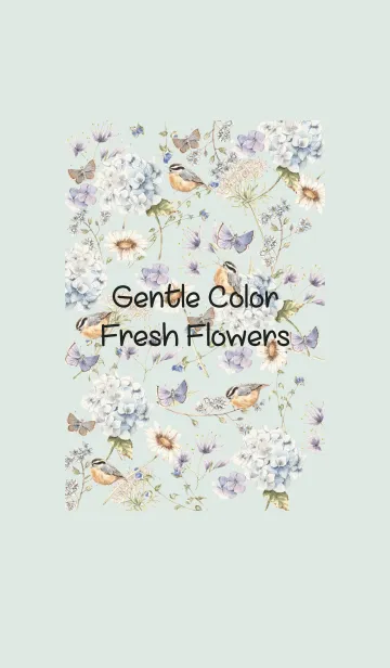 [LINE着せ替え] gentle color fresh flowers 1の画像1