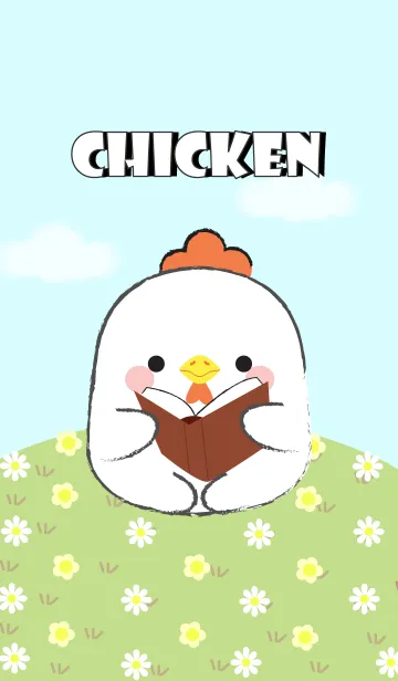 [LINE着せ替え] I Love Cute Fat White Chicken (jp)の画像1