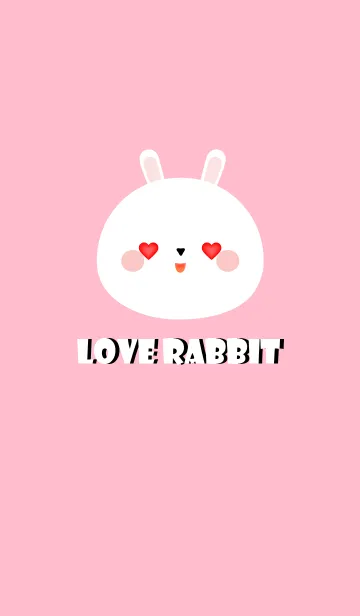 [LINE着せ替え] Simple Lover White Rabbit Theme (jp)の画像1