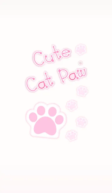 [LINE着せ替え] Cute Cat Paw 2！ (Beige Ver.1)の画像1