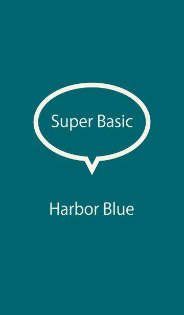 [LINE着せ替え] Super Basic Harbor Blueの画像1