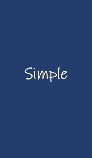 [LINE着せ替え] シンプルな手書きスタイル-ダークブルーの画像1