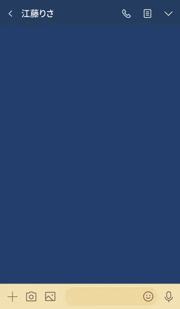 [LINE着せ替え] シンプルな手書きスタイル-ダークブルーの画像3