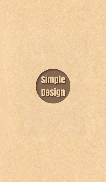 [LINE着せ替え] Craft Simple Design Brown ver.の画像1