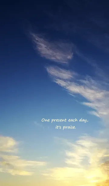 [LINE着せ替え] 毎日一つのプレゼント、それは褒めること。の画像1