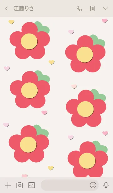 [LINE着せ替え] Lovely mini flower 28 :)の画像3