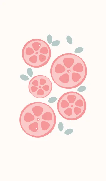 [LINE着せ替え] Sliced orange themeの画像1