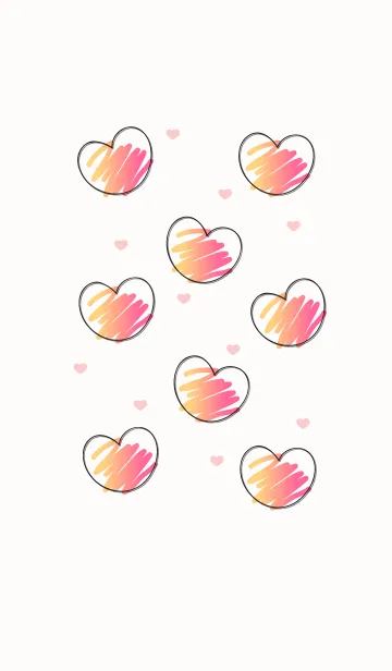 [LINE着せ替え] Sweet mini heart 15の画像1