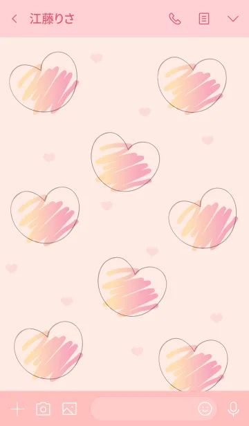 [LINE着せ替え] Sweet mini heart 15の画像3