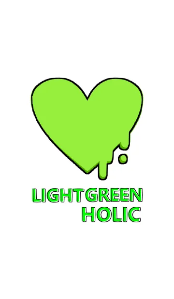 [LINE着せ替え] HOLIC HEART(LIGHT GREEN)の画像1