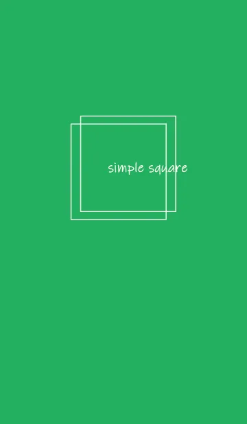 [LINE着せ替え] simple square =green=**の画像1