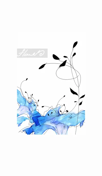 [LINE着せ替え] スタイリッシュ・デザインフラワーの画像1