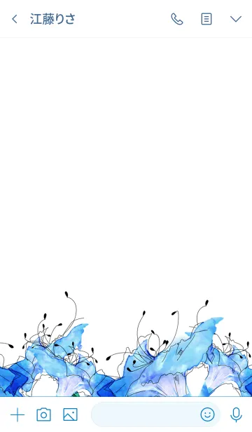 [LINE着せ替え] スタイリッシュ・デザインフラワーの画像3