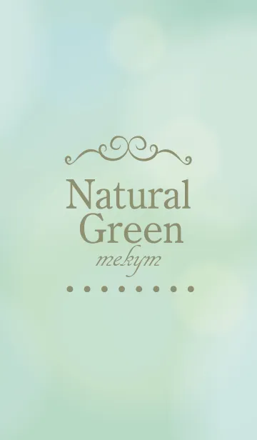 [LINE着せ替え] Natural Green 10 -MEKYM-の画像1