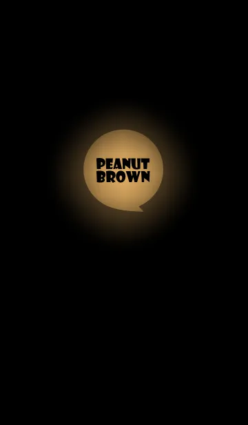 [LINE着せ替え] Peanut Brown in black v.3 (jp)の画像1