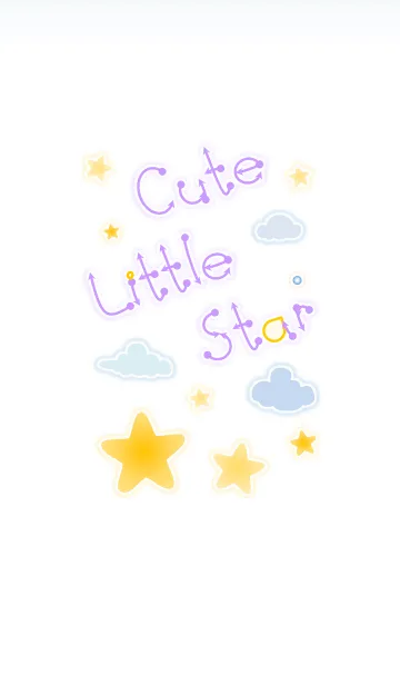 [LINE着せ替え] Cute Little Star 2！ (White Ver.4)の画像1