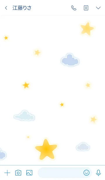 [LINE着せ替え] Cute Little Star 2！ (White Ver.4)の画像3