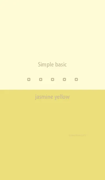 [LINE着せ替え] Simple basic ジャスミン イエローの画像1