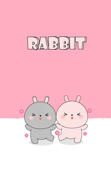 [LINE着せ替え] Cute Cute Sum Rabbit Theme2 (jp)の画像1