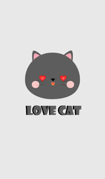 [LINE着せ替え] Simple Lover Black Cat Theme (jp)の画像1