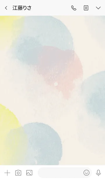 [LINE着せ替え] 透明水彩の世界 水玉の画像3