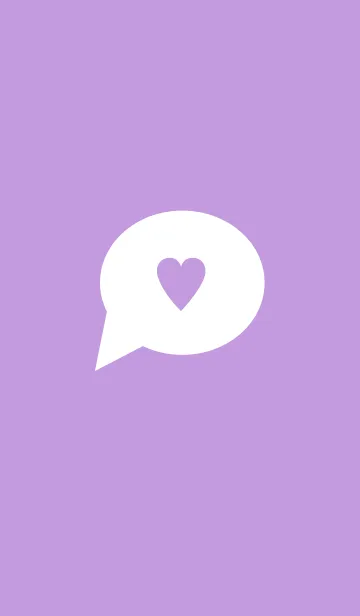 [LINE着せ替え] simple heart left(purple1)の画像1