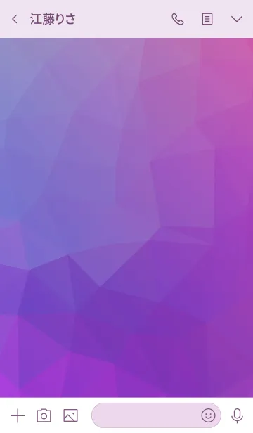 [LINE着せ替え] Polygon[02] : Piony Purpleの画像3